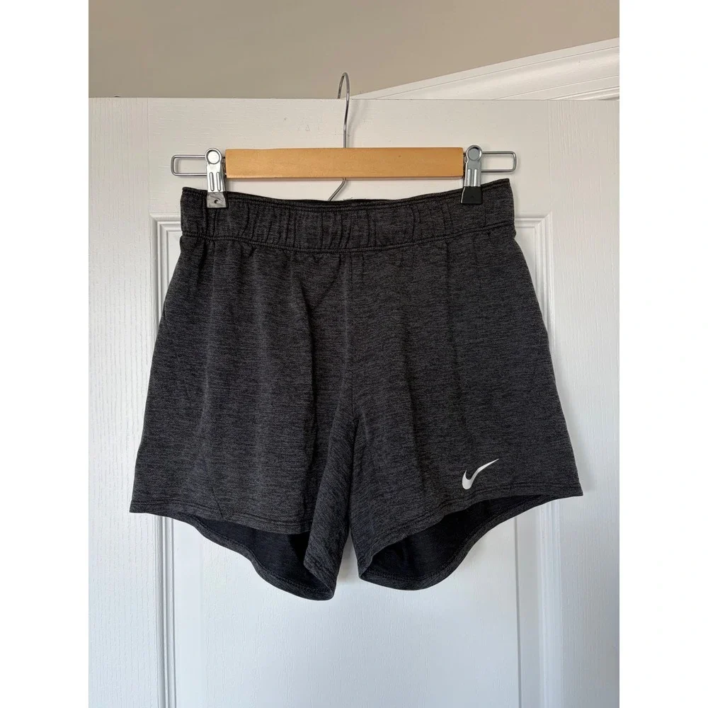 Nike Dri-FIT Womens Training Shorts Charcoal Gray Heathered XS Running Gym